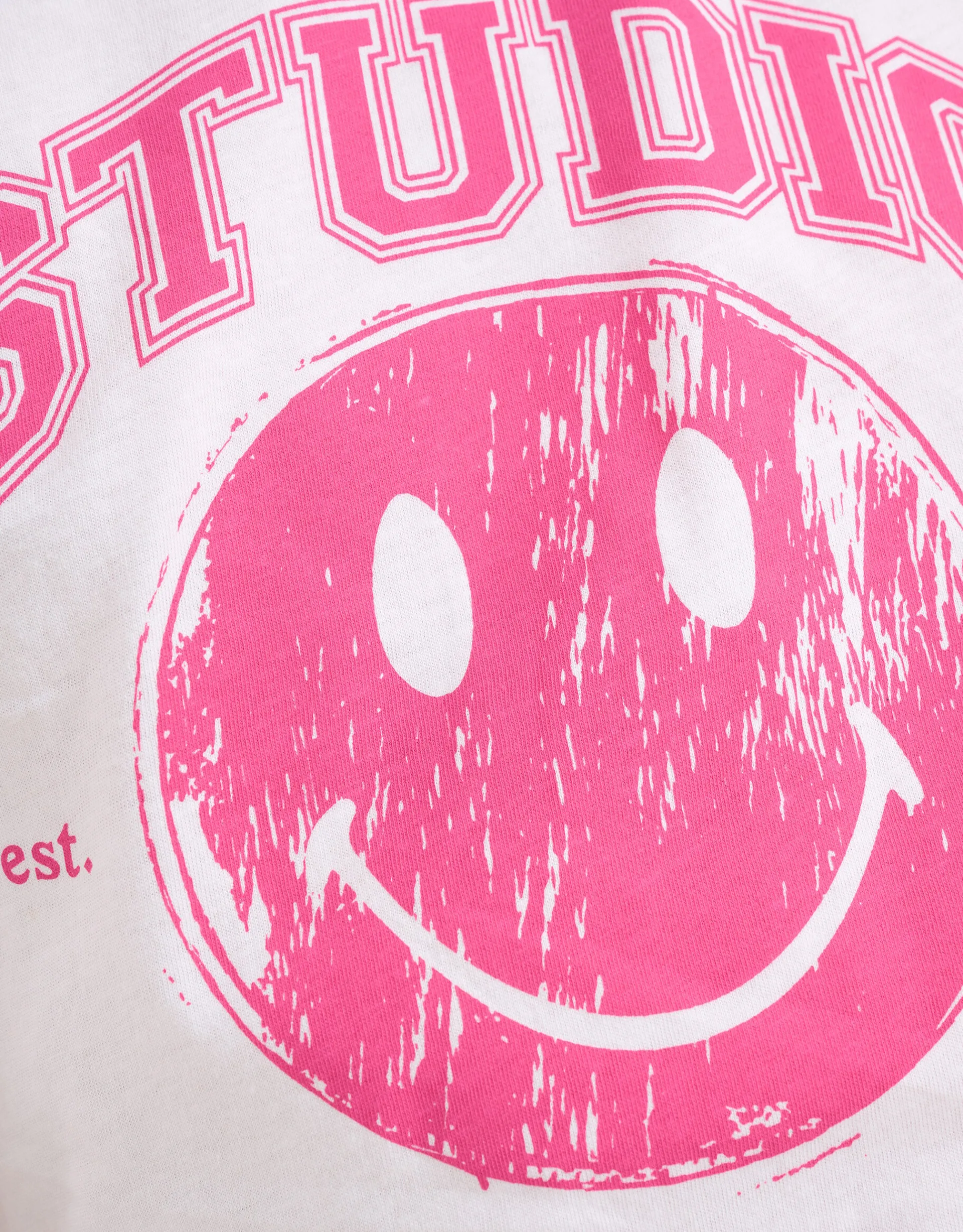 Shoeby Smiley Artwork T-shirt Wit< T-Shirts