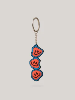 Shoeby Smiley Sleutelhanger Blauw< Overige Accessoires