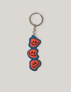 Shoeby Smiley Sleutelhanger Blauw< Overige Accessoires