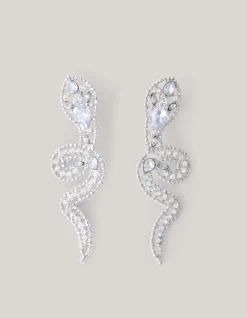 Shoeby Snake Oorbellen Zilver<DAMES Sieraden