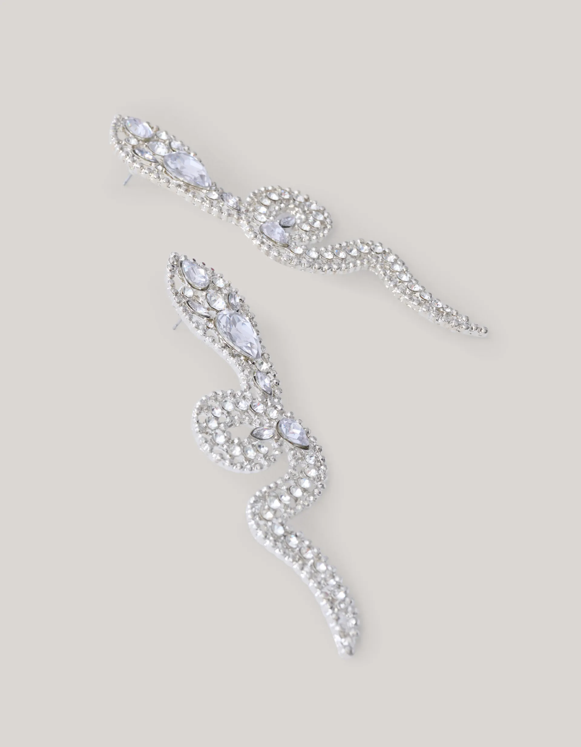 Shoeby Snake Oorbellen Zilver<DAMES Sieraden