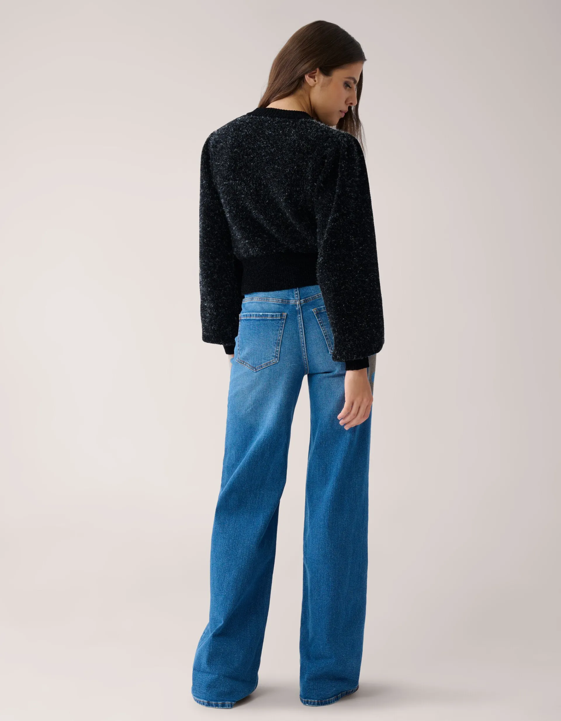 Shoeby Soft Cropped Vest Zwart By Mieke<DAMES Truien En Sweaters