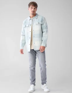 Shoeby Soft Padded Overshirt Gebroken Wit<Heren Overshirts