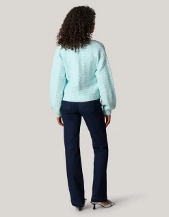 Shoeby Soft Vest Lichtblauw<DAMES Truien En Sweaters