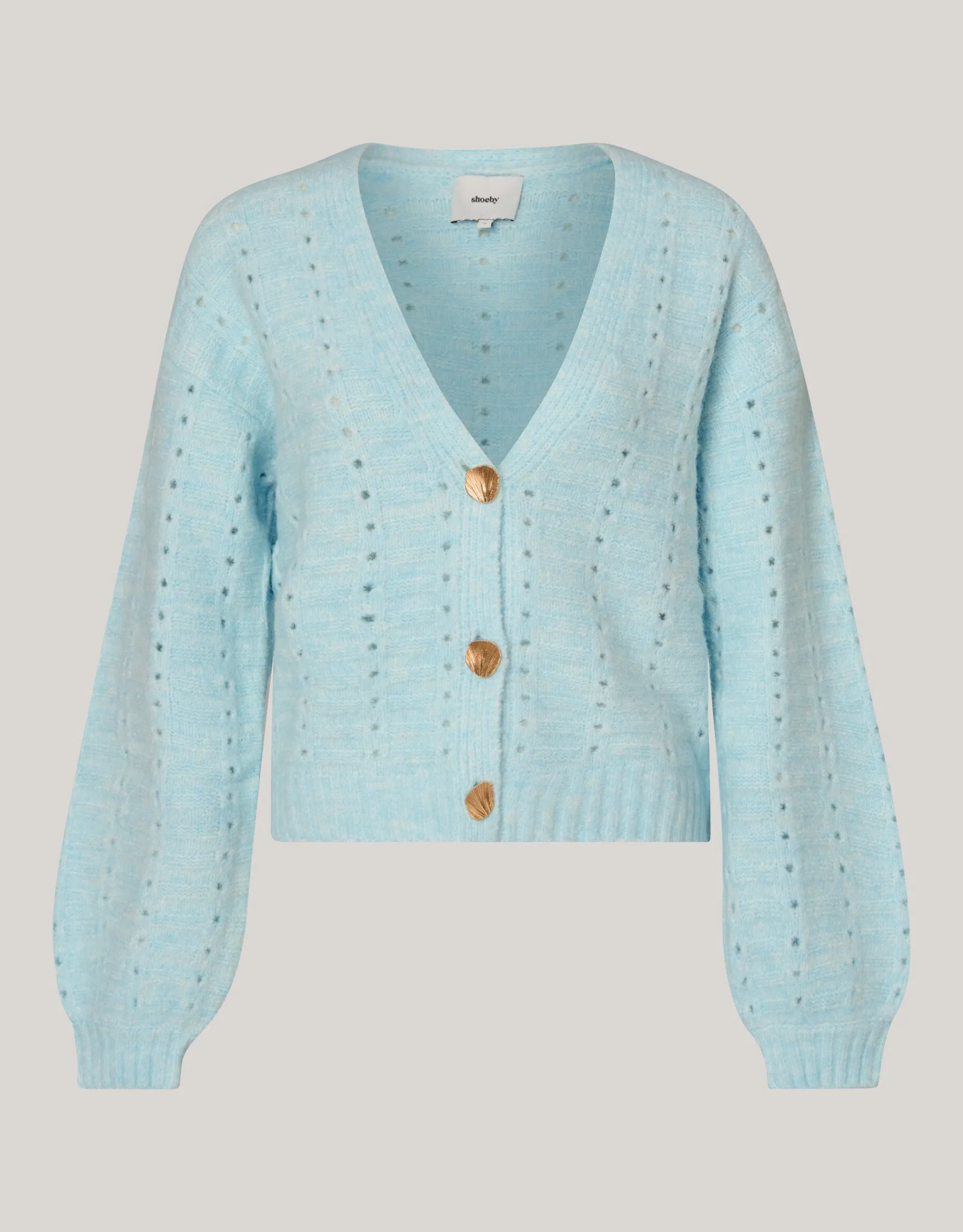 Shoeby Soft Vest Lichtblauw<DAMES Truien En Sweaters