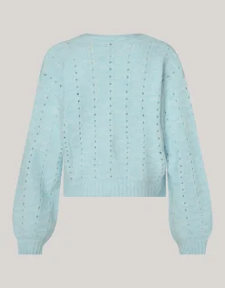 Shoeby Soft Vest Lichtblauw<DAMES Truien En Sweaters