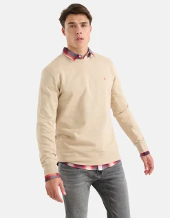 Shoeby Sparkle Sweater Beige<Heren Truien En Sweaters