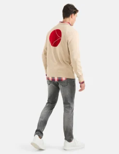 Shoeby Sparkle Sweater Beige<Heren Truien En Sweaters