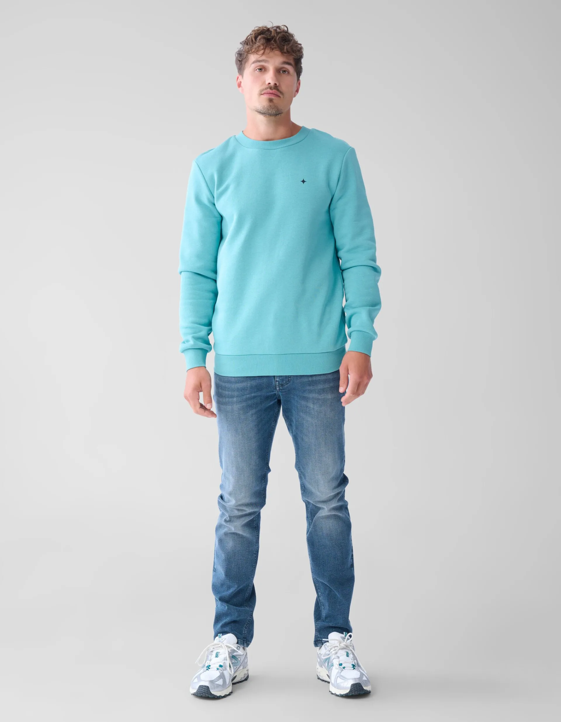 Shoeby Sparkle Sweater Lichtgroen<Heren Truien En Sweaters