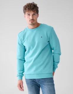 Shoeby Sparkle Sweater Lichtgroen<Heren Truien En Sweaters