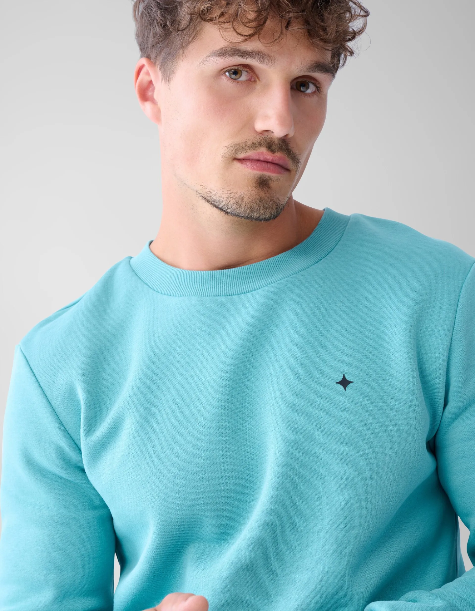 Shoeby Sparkle Sweater Lichtgroen<Heren Truien En Sweaters