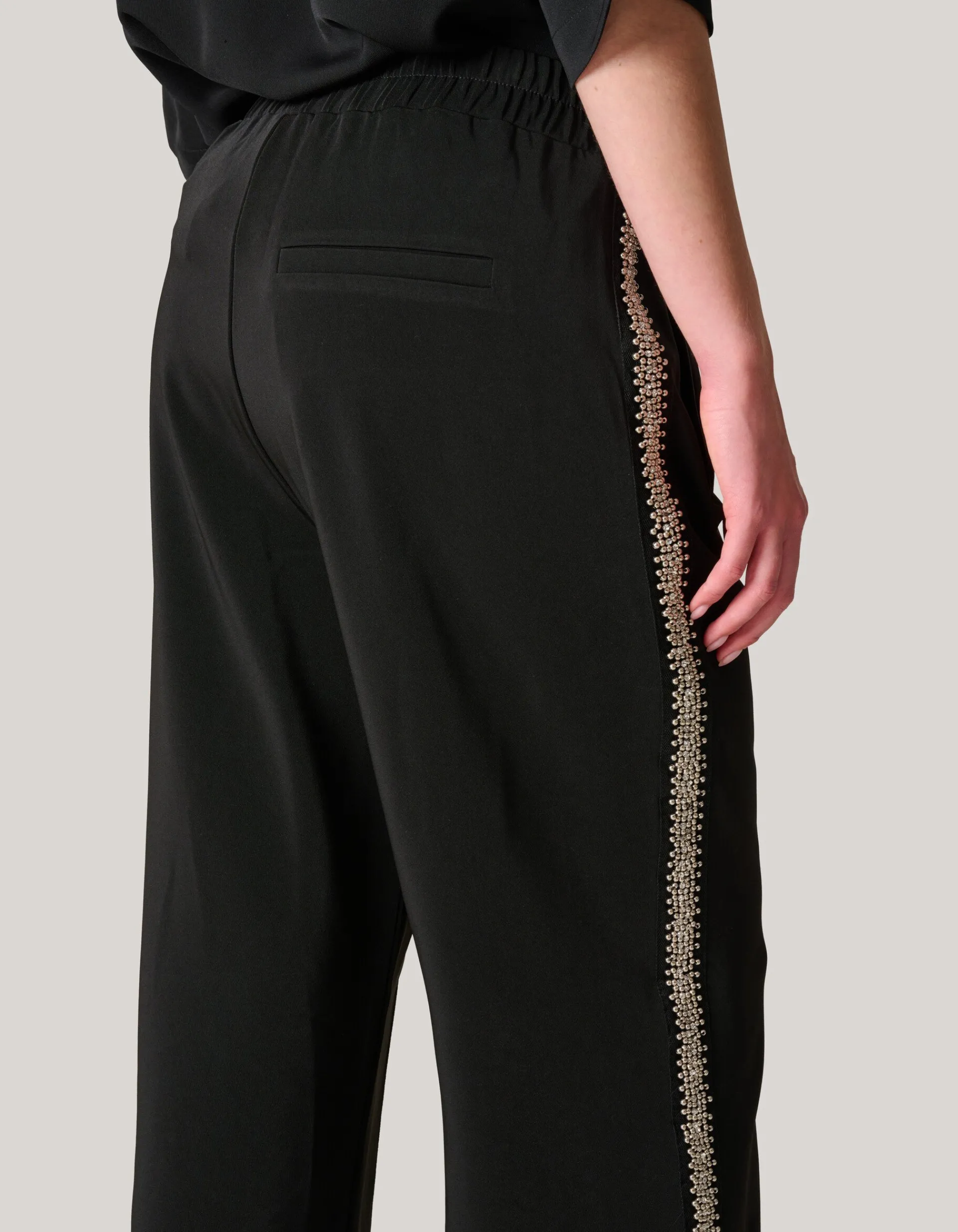 Shoeby Sporty Embellished Broek Zwart<DAMES Broeken