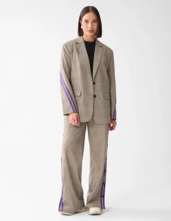 Shoeby Sporty Ruiten Blazer Bruin<DAMES Blazers
