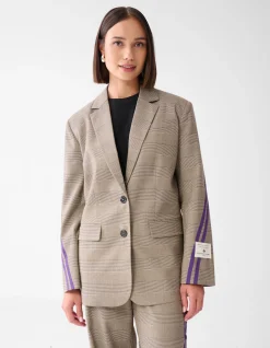 Shoeby Sporty Ruiten Blazer Bruin<DAMES Blazers