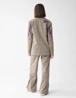 Shoeby Sporty Ruiten Wide Leg Broek Bruin<DAMES Broeken