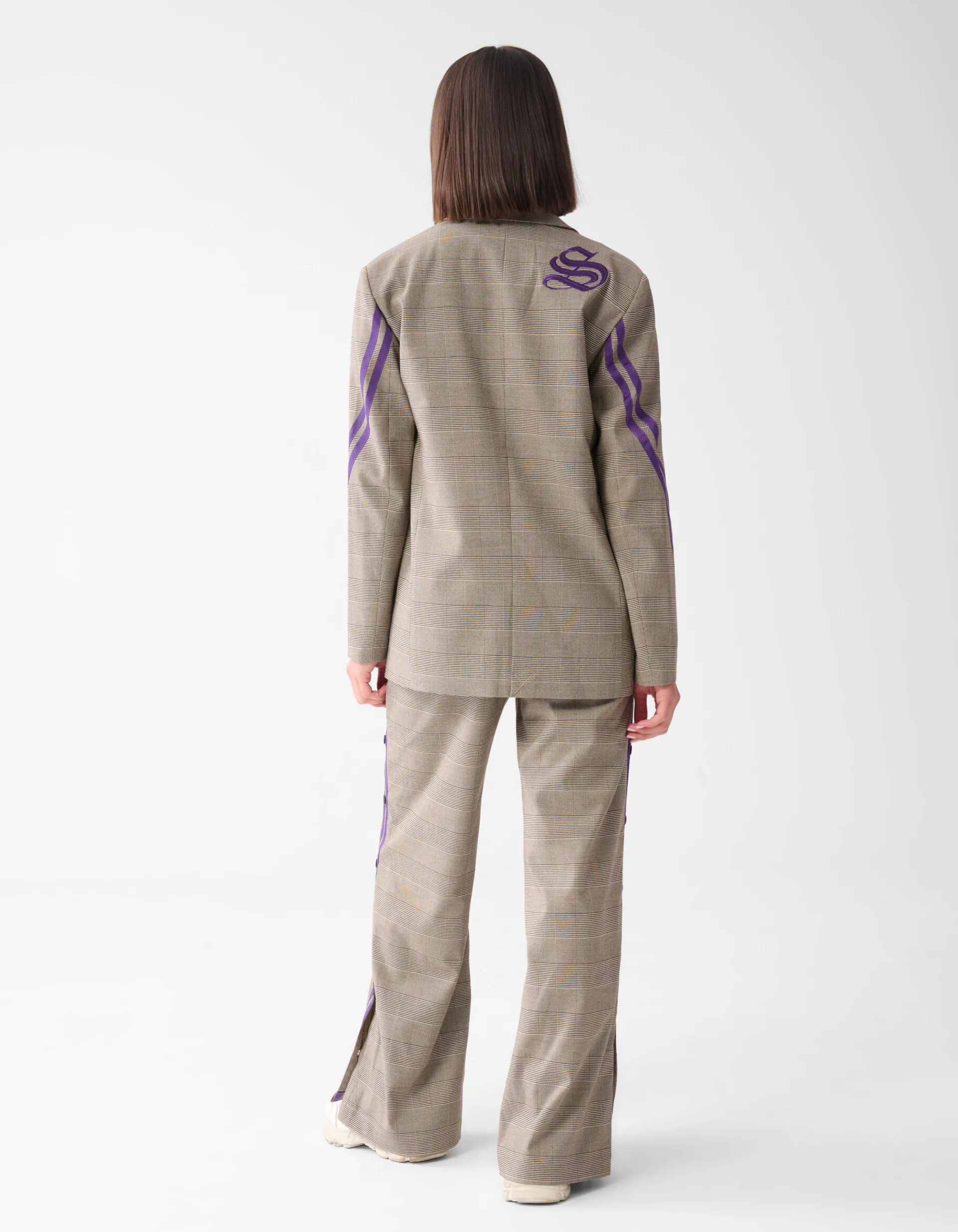 Shoeby Sporty Ruiten Wide Leg Broek Bruin<DAMES Broeken