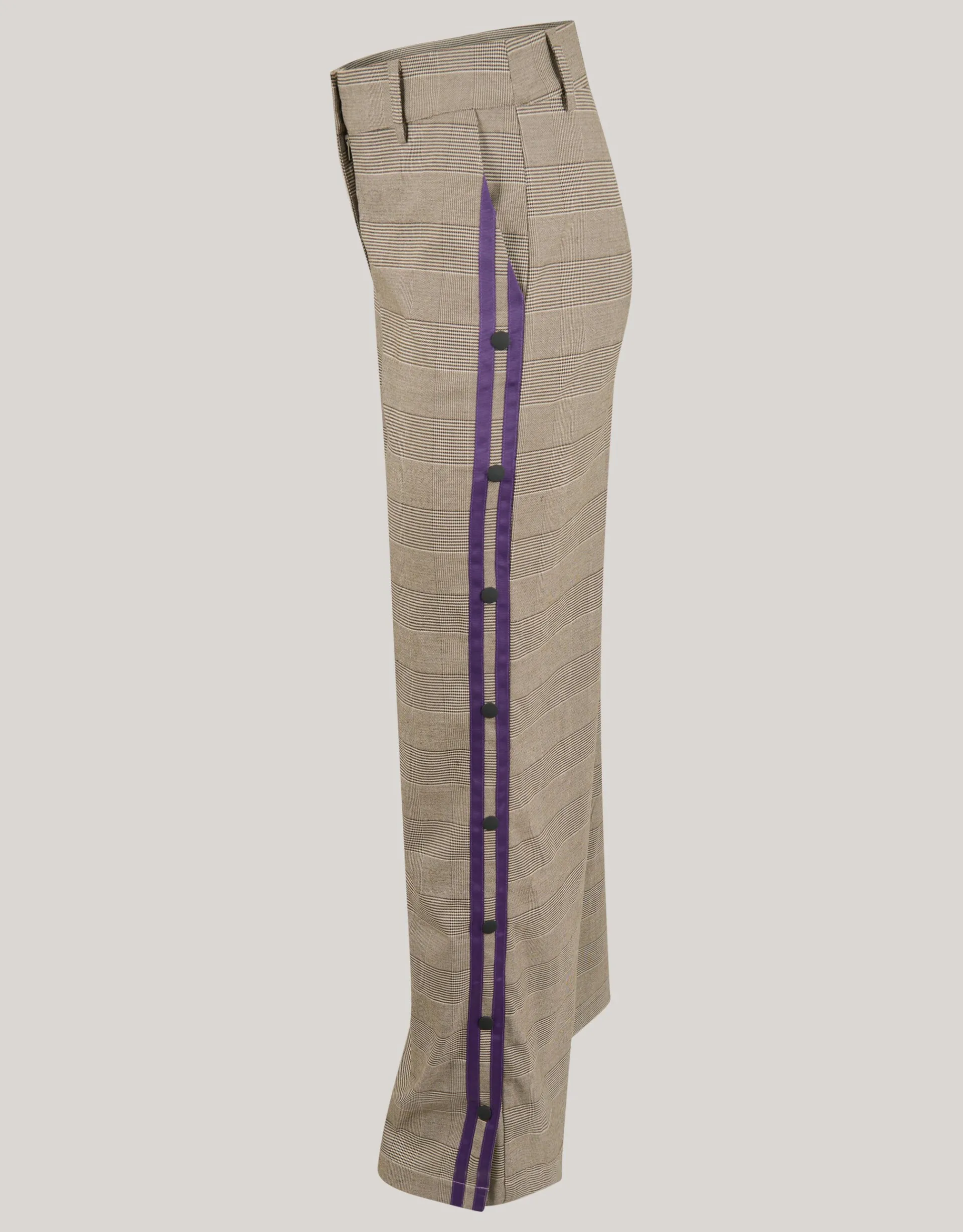 Shoeby Sporty Ruiten Wide Leg Broek Bruin<DAMES Broeken