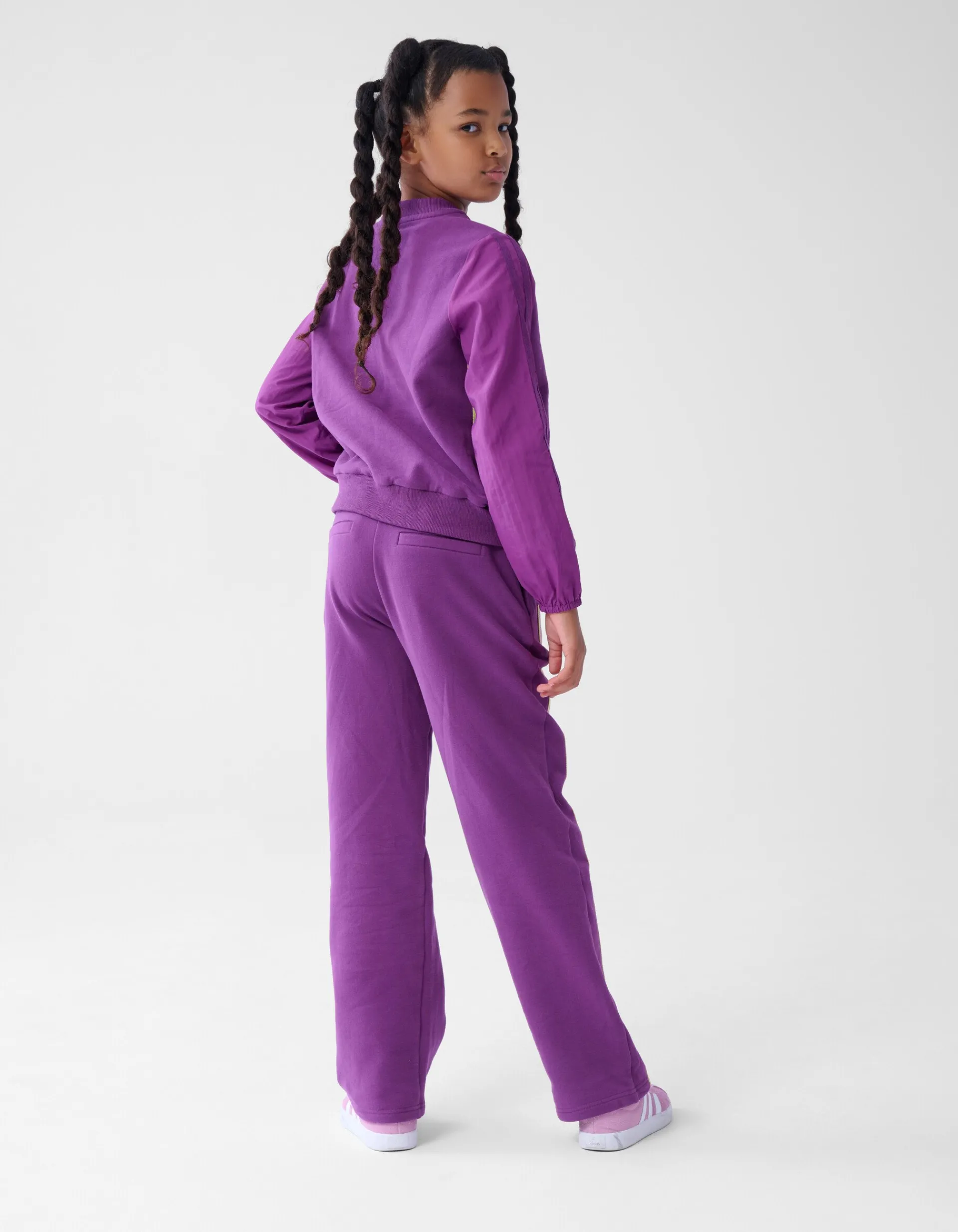 Shoeby Sporty Stripe Broek Paars< Broeken