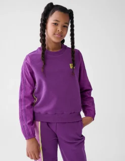 Shoeby Sporty Stripe Sweater Paars< Sweaters En Hoodies
