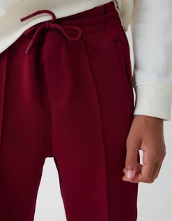 Shoeby Sporty Tape Broek Donkerrood< Broeken