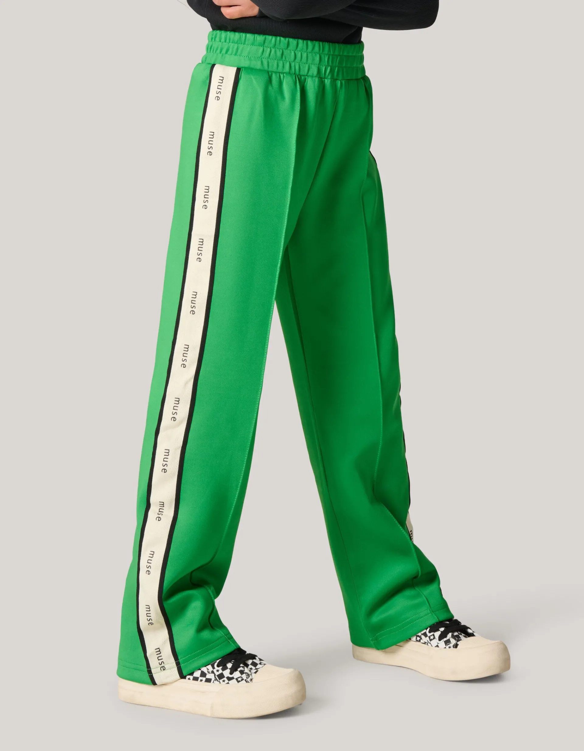 Shoeby Sporty Tape Broek Groen< Broeken