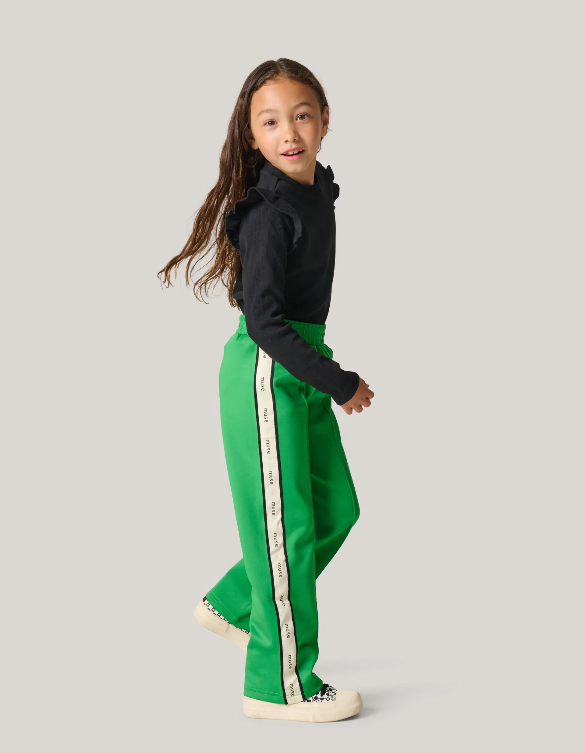 Shoeby Sporty Tape Broek Groen< Broeken