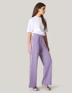 Shoeby Sporty Tape Broek Paars<DAMES Broeken