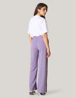 Shoeby Sporty Tape Broek Paars<DAMES Broeken