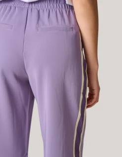 Shoeby Sporty Tape Broek Paars<DAMES Broeken