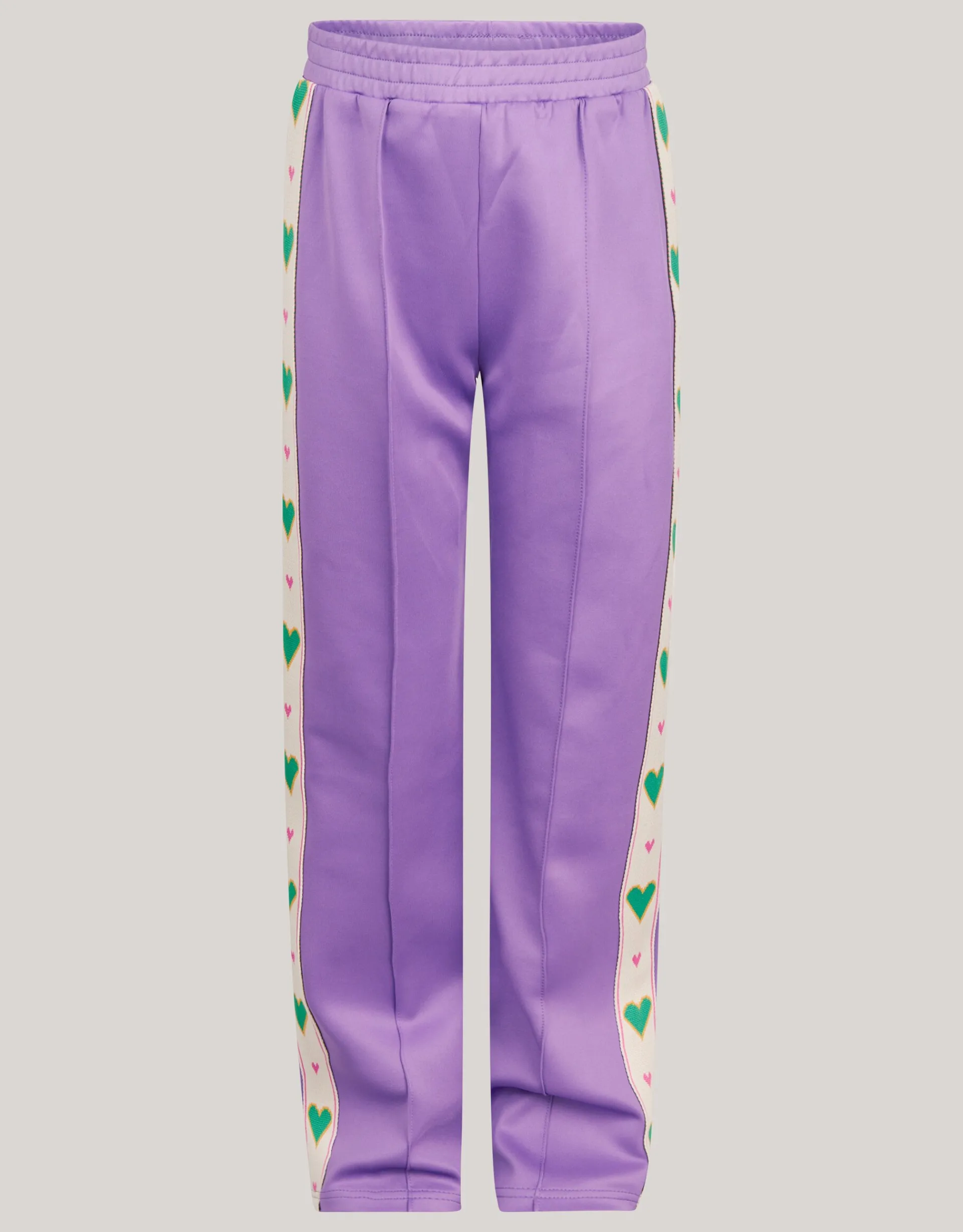 Shoeby Sporty Tape Broek Paars By Lizzy< Broeken