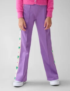 Shoeby Sporty Tape Broek Paars By Lizzy< Broeken