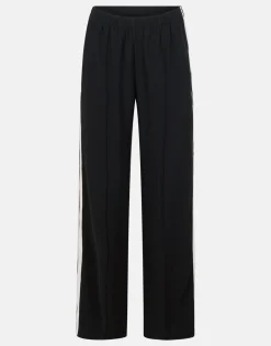 Shoeby Sporty Wide Leg Broek Zwart<DAMES Broeken