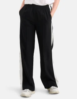Shoeby Sporty Wide Leg Broek Zwart<DAMES Broeken