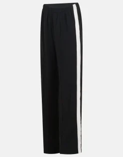 Shoeby Sporty Wide Leg Broek Zwart<DAMES Broeken