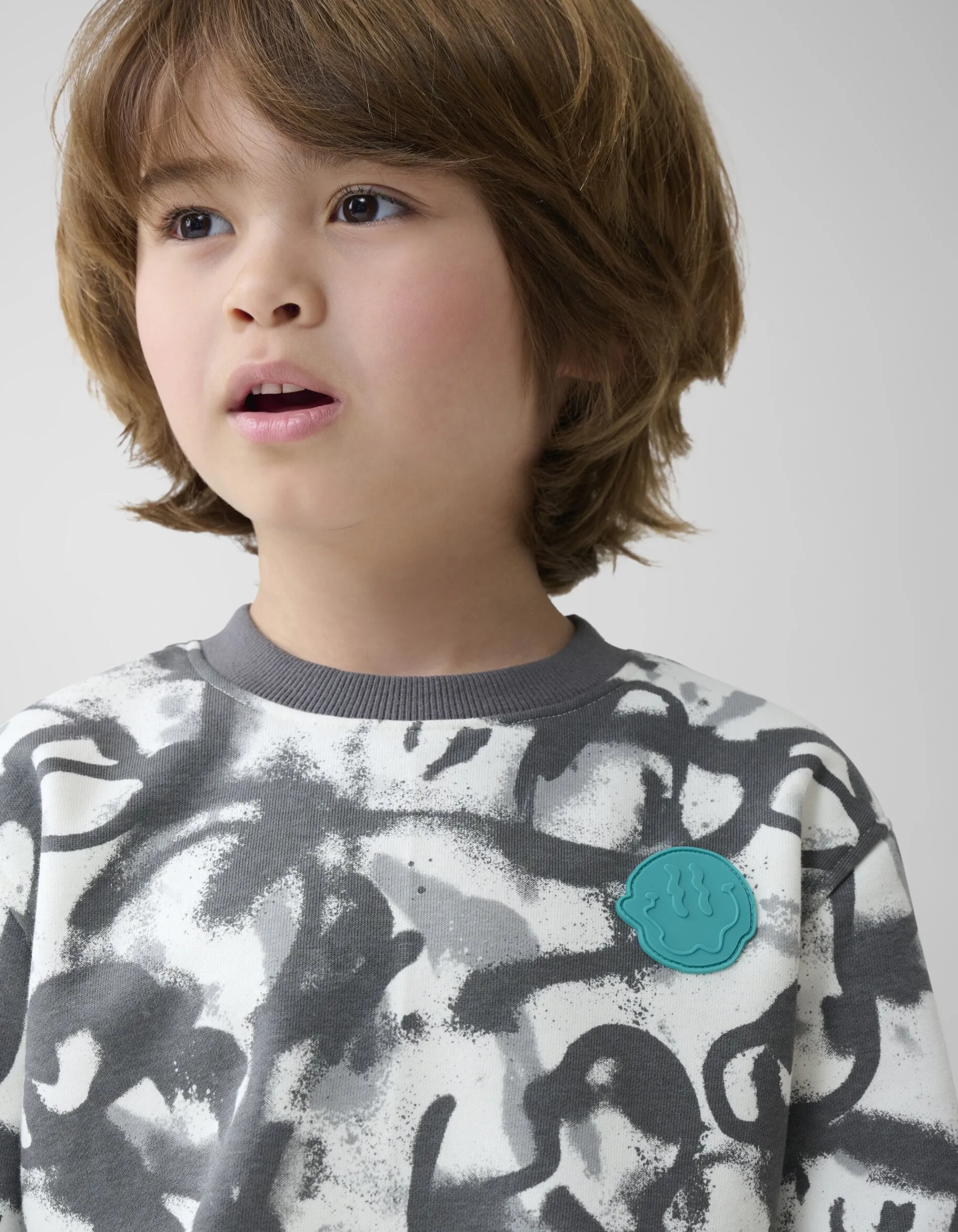 Shoeby Spray Sweater Grijs< Gebreide Truien|Sweaters