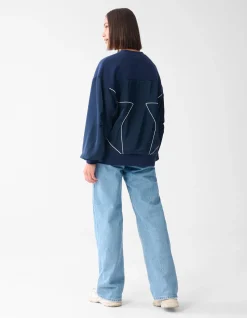 Shoeby Star Sweater Donkerblauw<DAMES Truien En Sweaters