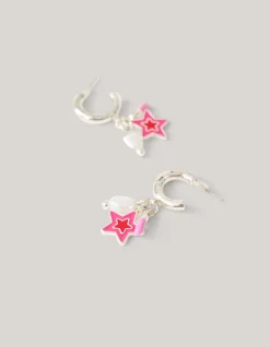 Shoeby Ster Oorbellen Zilver< Sieraden