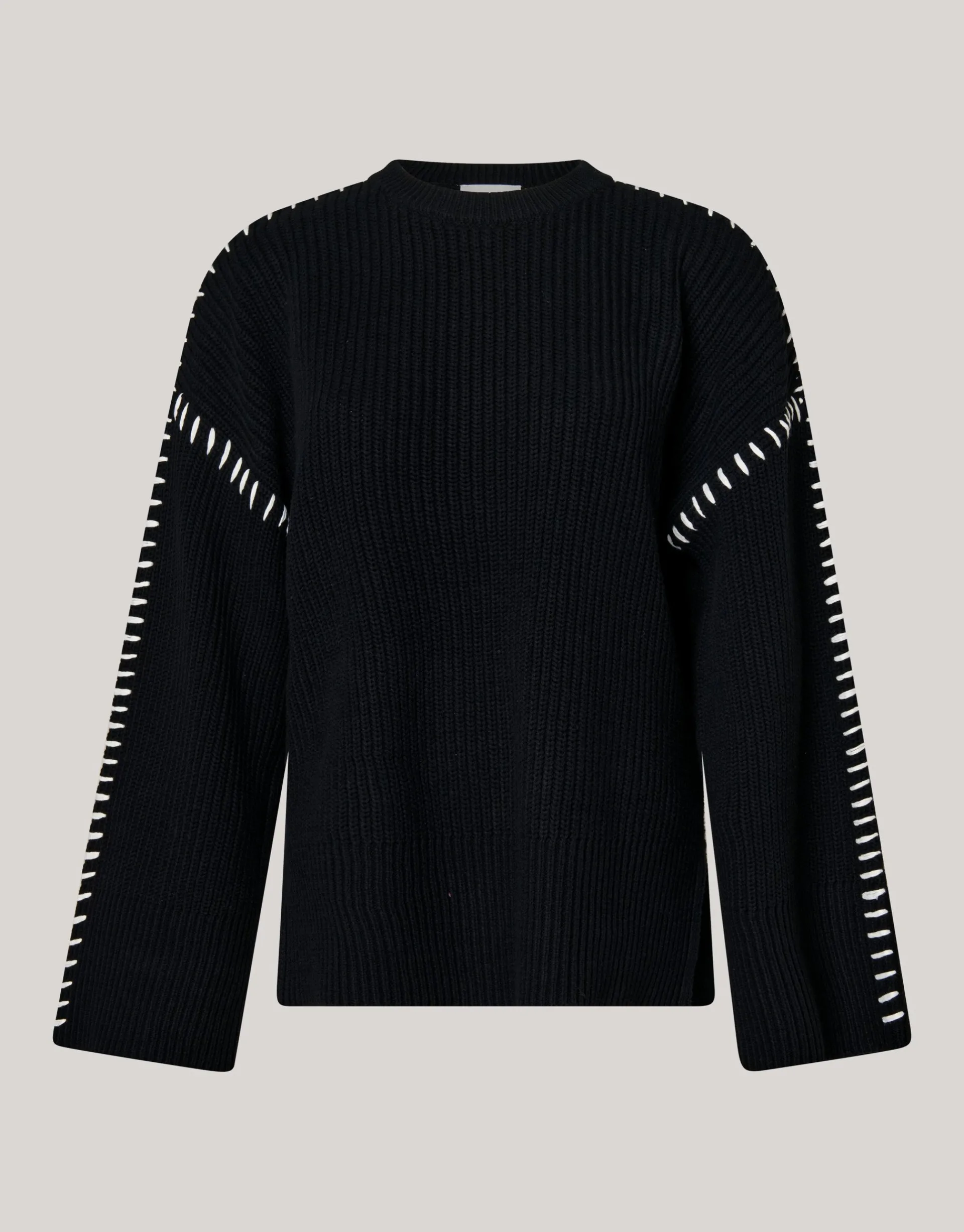 Shoeby Stitch Trui Zwart<DAMES Truien En Sweaters
