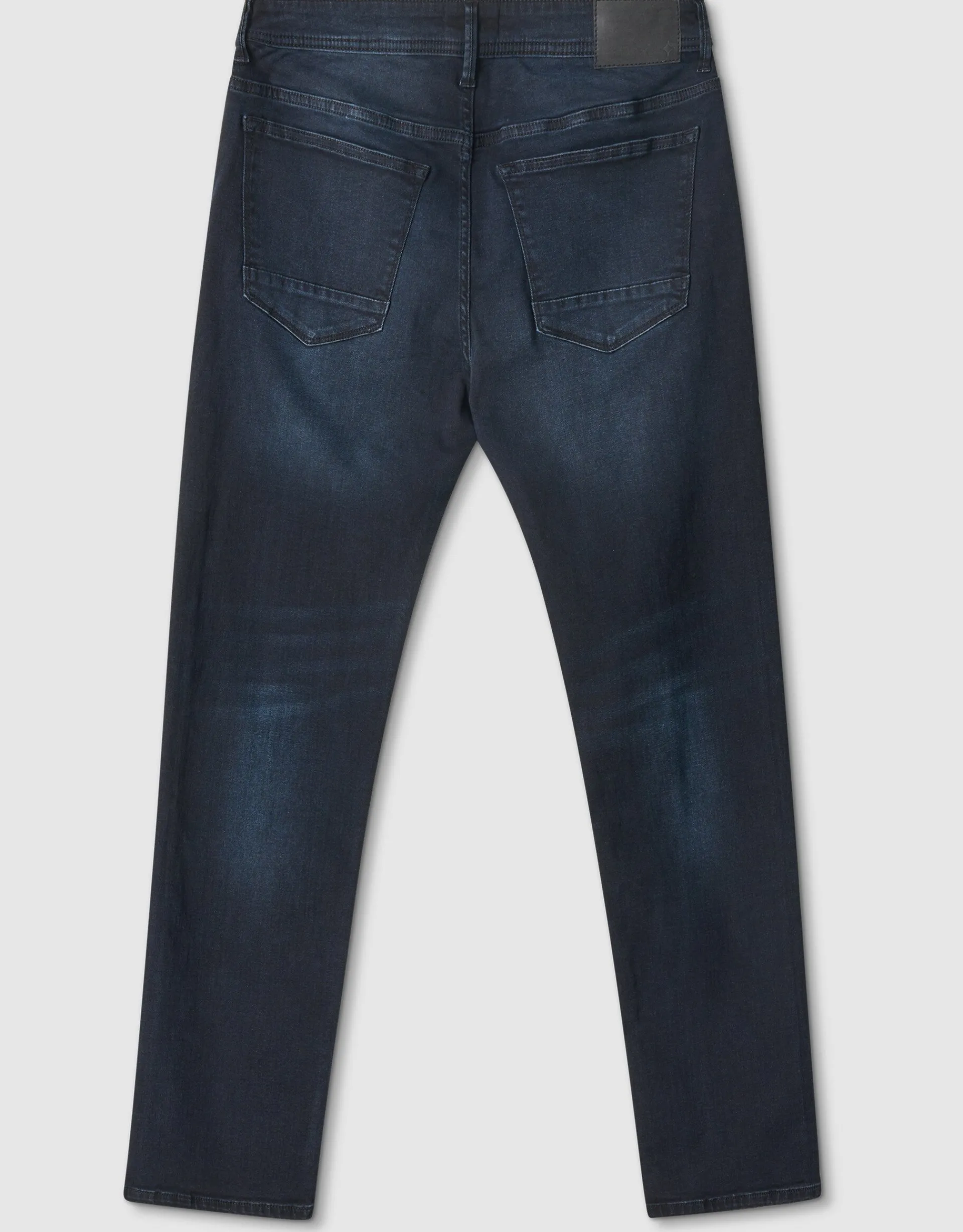 Shoeby Straight Fit Jeans Blauw/Zwart L32<Heren Jeans