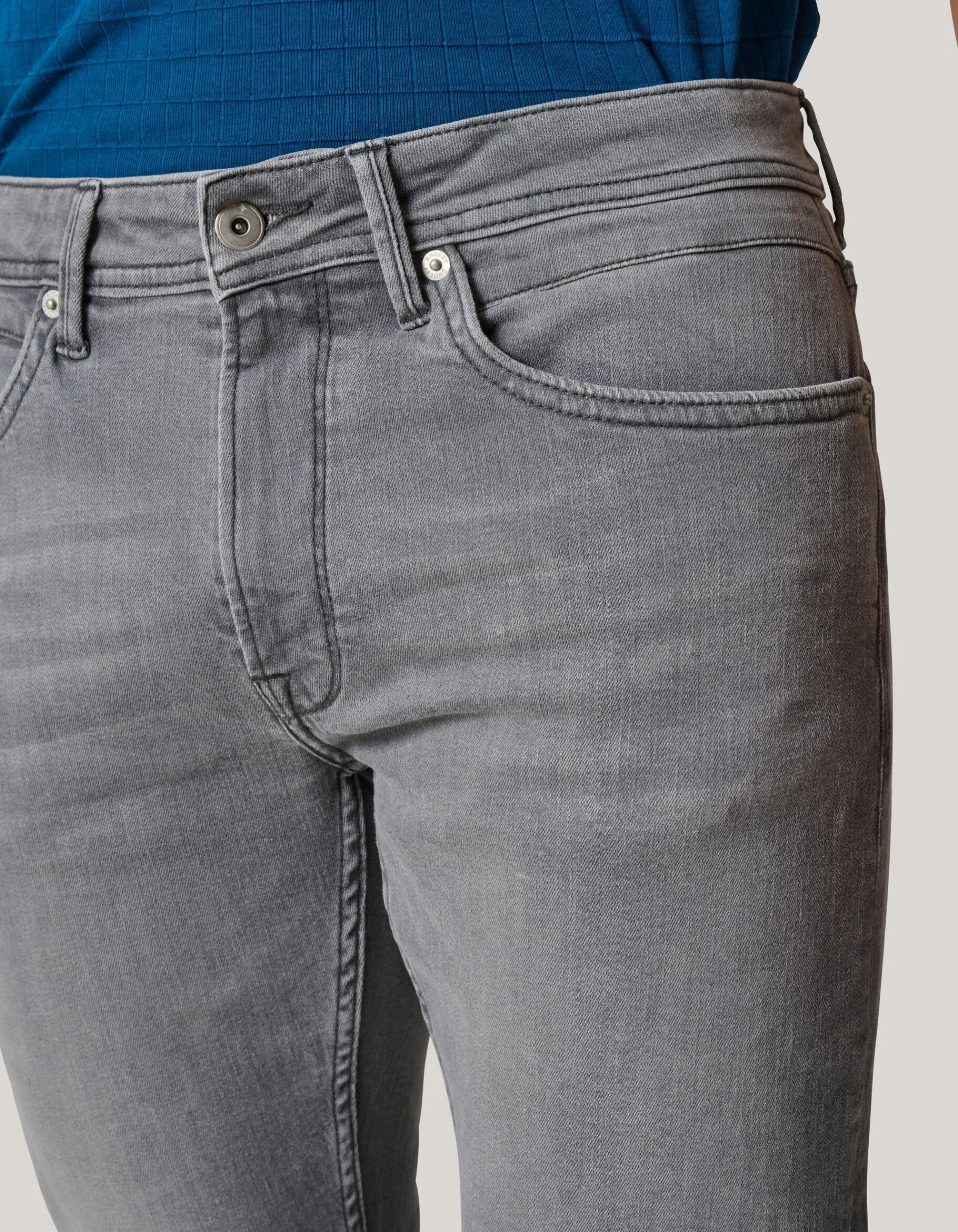 Shoeby Straight Fit Jeans Grijs L34<Heren Jeans
