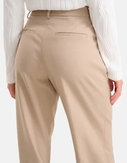 Shoeby Straight Fit Pantalon Beige<DAMES Broeken