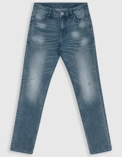 Shoeby Straight Jeans Blauw/Grijs L32<Heren Jeans