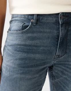 Shoeby Straight Jeans Blauw/Grijs L32<Heren Jeans