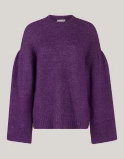 Shoeby Straight Sleeve Trui Donkerpaars<DAMES Truien En Sweaters