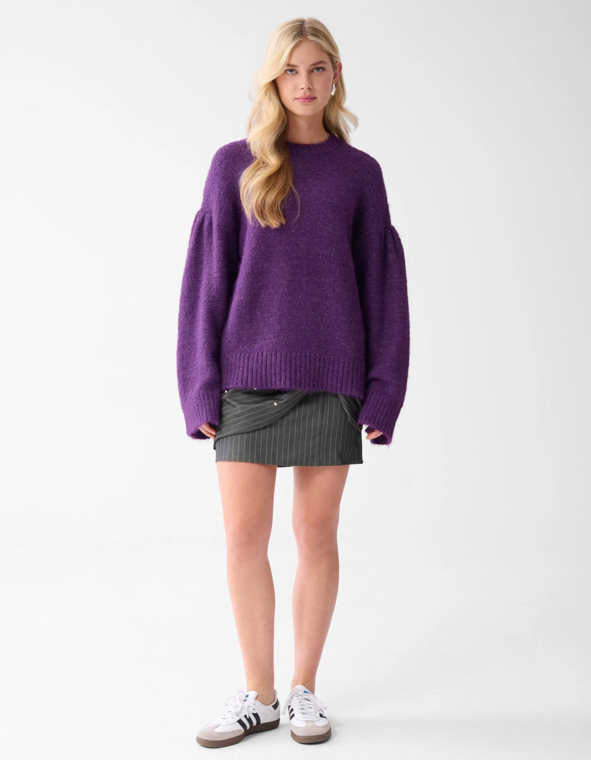 Shoeby Straight Sleeve Trui Donkerpaars<DAMES Truien En Sweaters