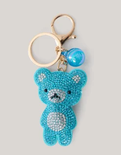 Shoeby Strass Beer Sleutelhanger Blauw< Sleutelhangers
