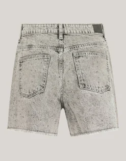 Shoeby Strass Denim Short Lichtgrijs<DAMES Shorts