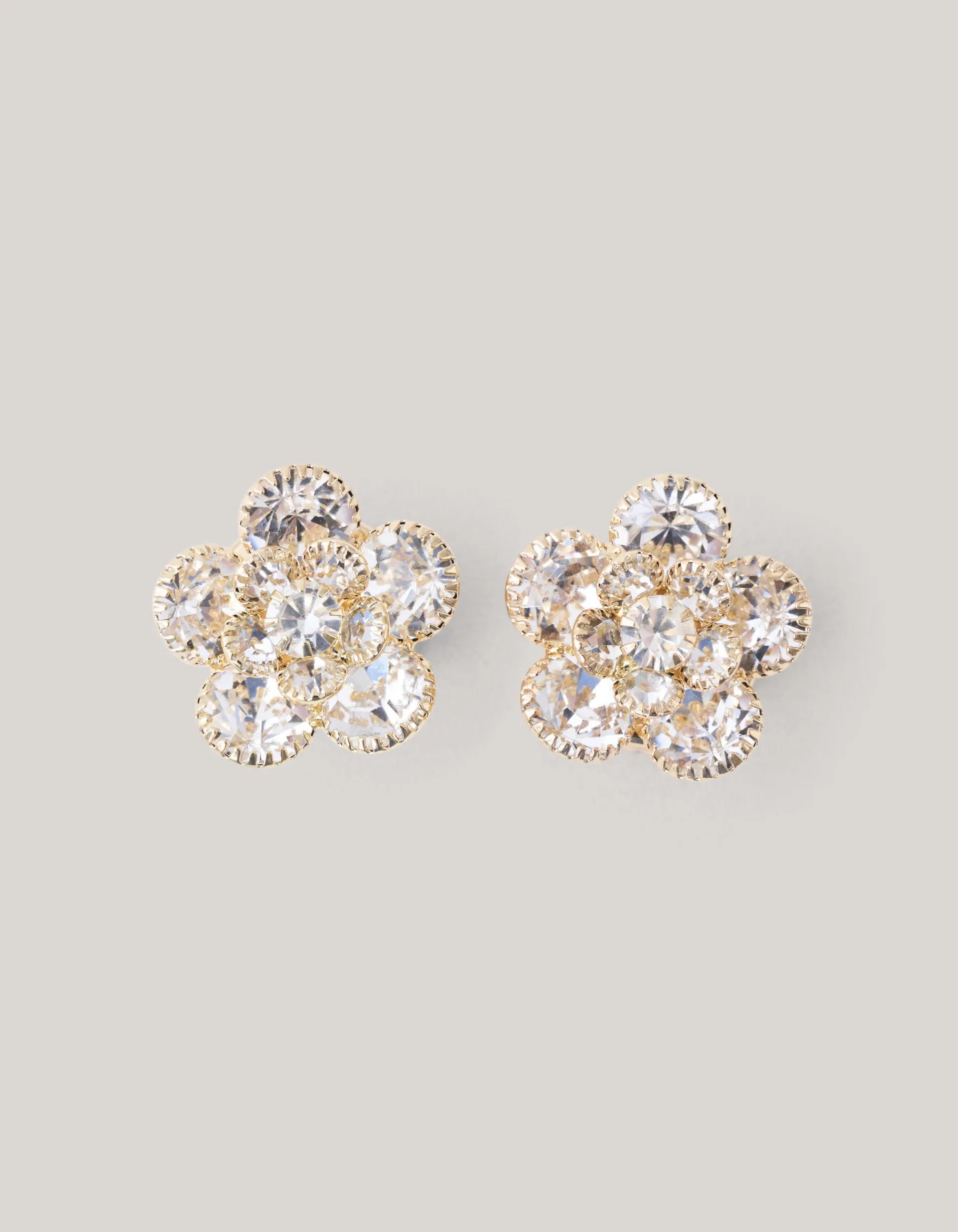 Shoeby Strass Flower Knopen Clips Goud<DAMES Overige Accessoires