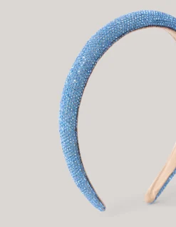 Shoeby Strass Haarband Blauw< Haaraccessoires