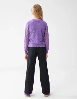 Shoeby Strass Heart Straight Fit Jeans Zwart< Jeans
